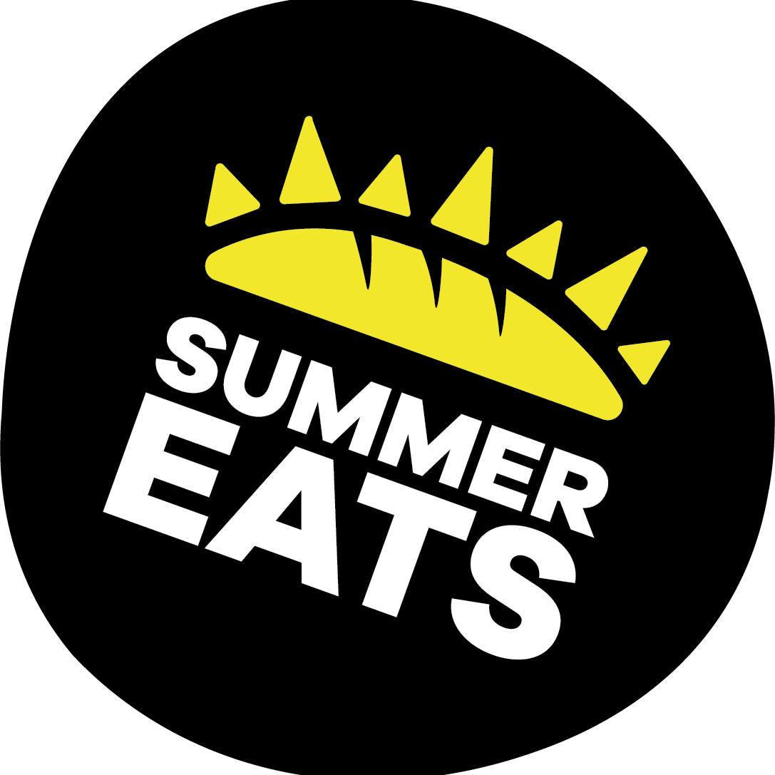 summer eats logo with yellow sun