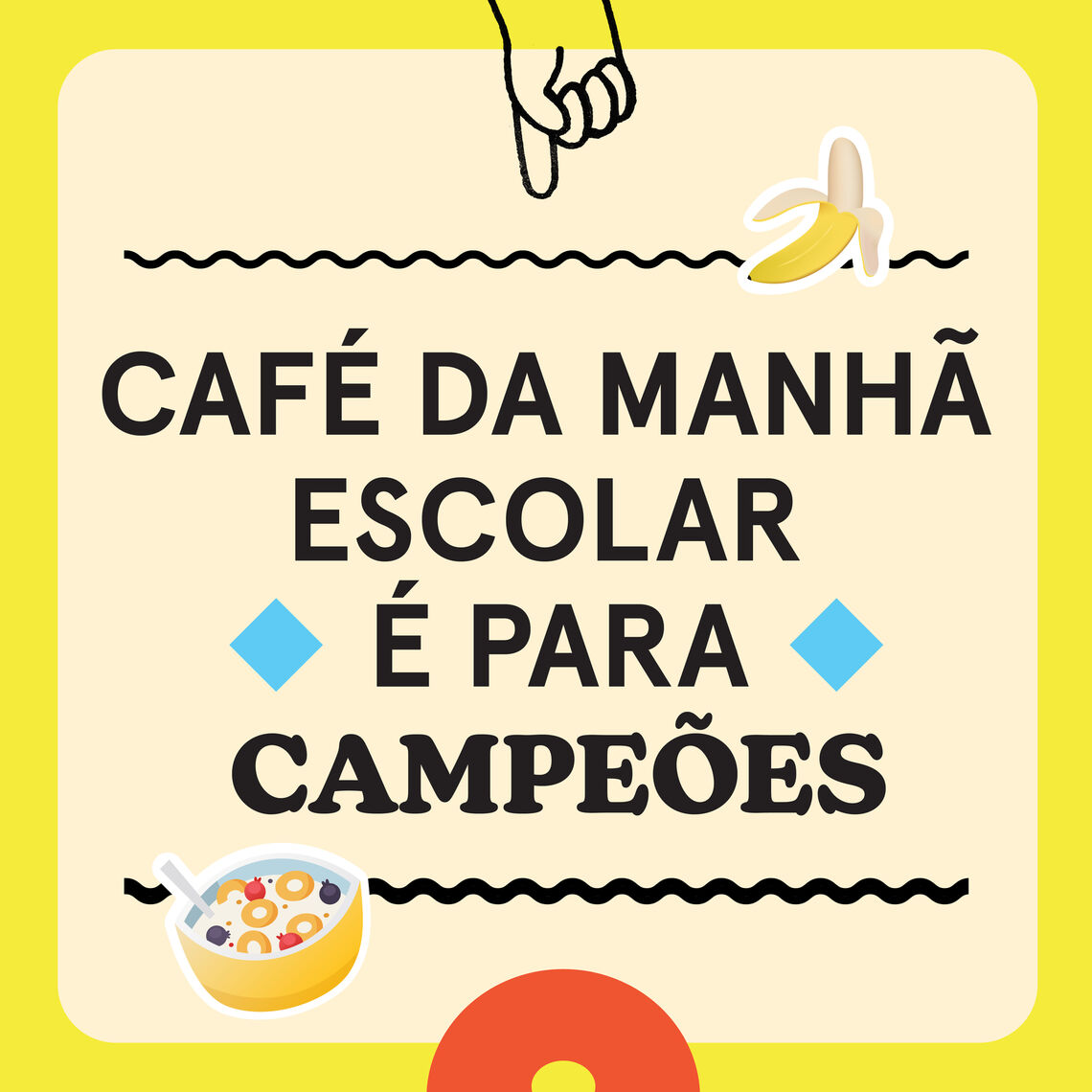 Café da Manhã Escolar é Para Campeões
