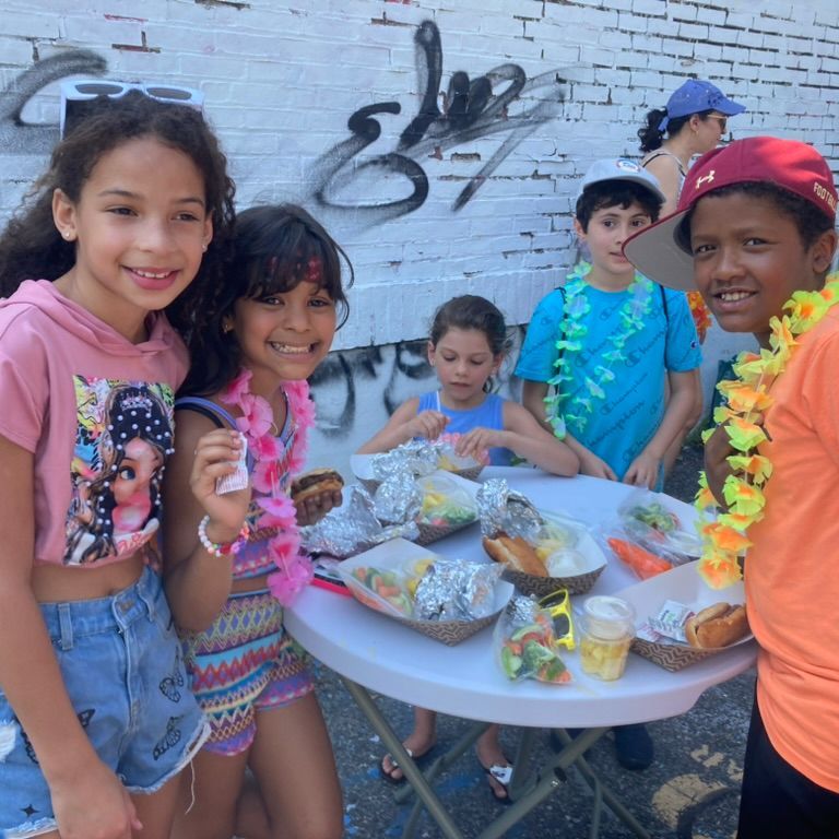 kids with Summer Eats swag