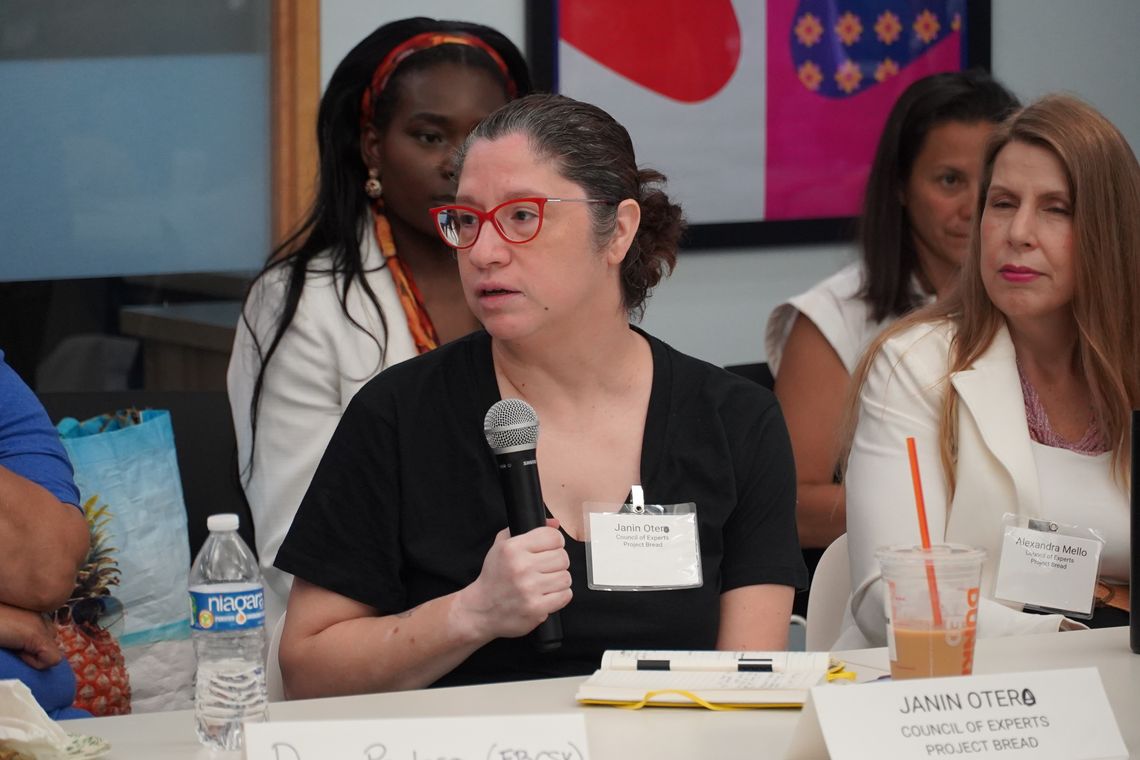 Janin Otero, Council of Experts Member, at the Ayanna Pressley Listening Session