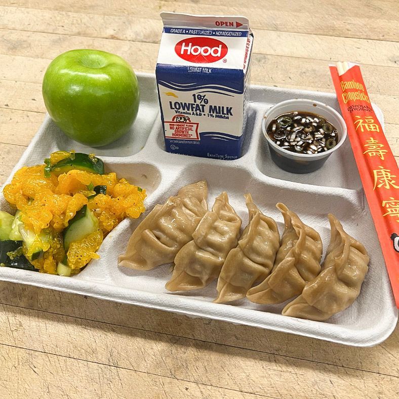 Quincy High School serves a Lunar New Year meal.