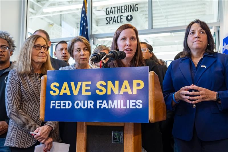 A group of people advocate for food security in Washington, D.C.