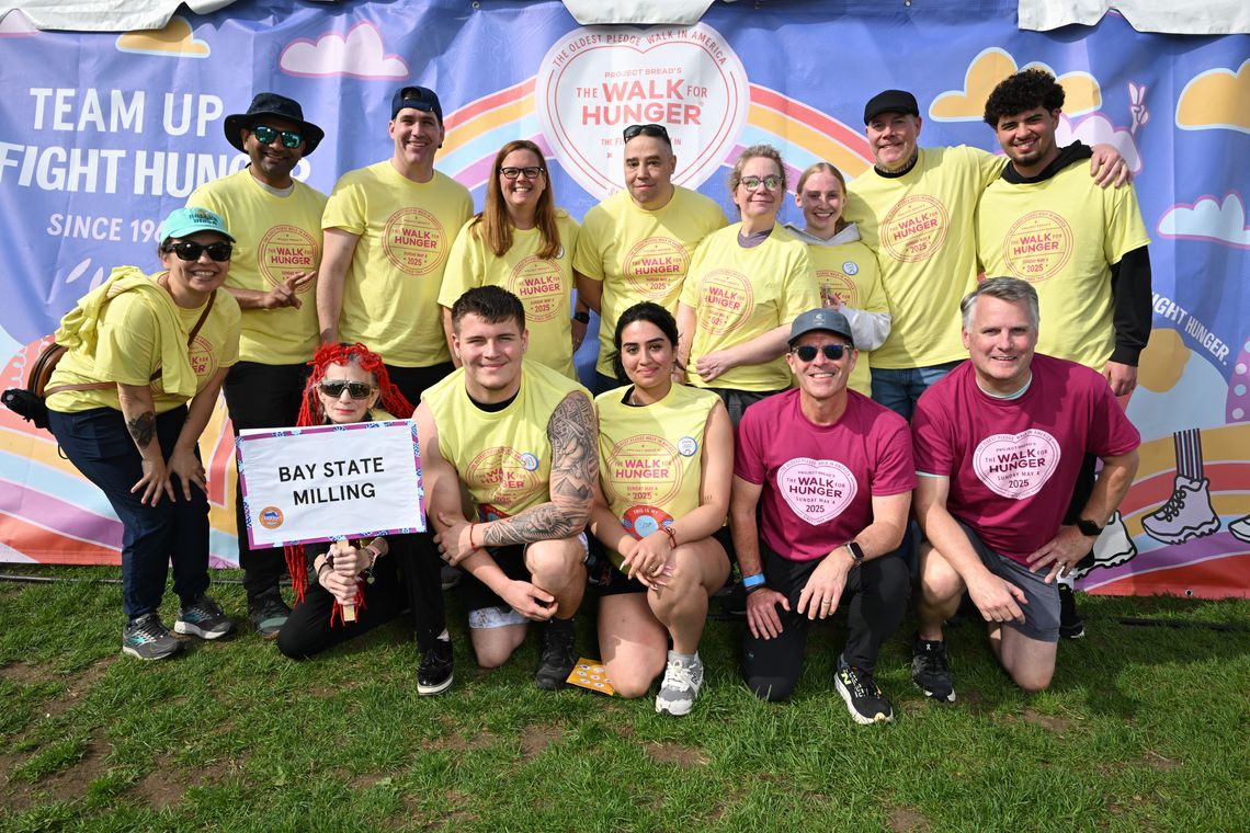 The Bay State Milling team participates in Project Bread's 2025 Walk for Hunger.
